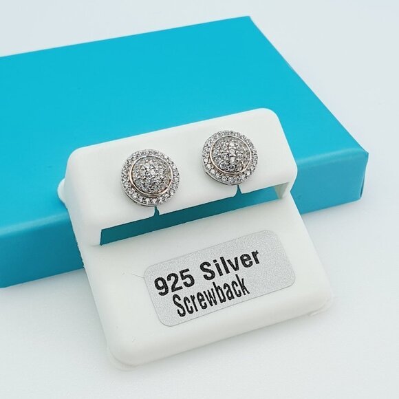 "925 Sterling Silver CZ Beautiful Earrings for Women, 1USPAR4202 - Picture 5 of 11